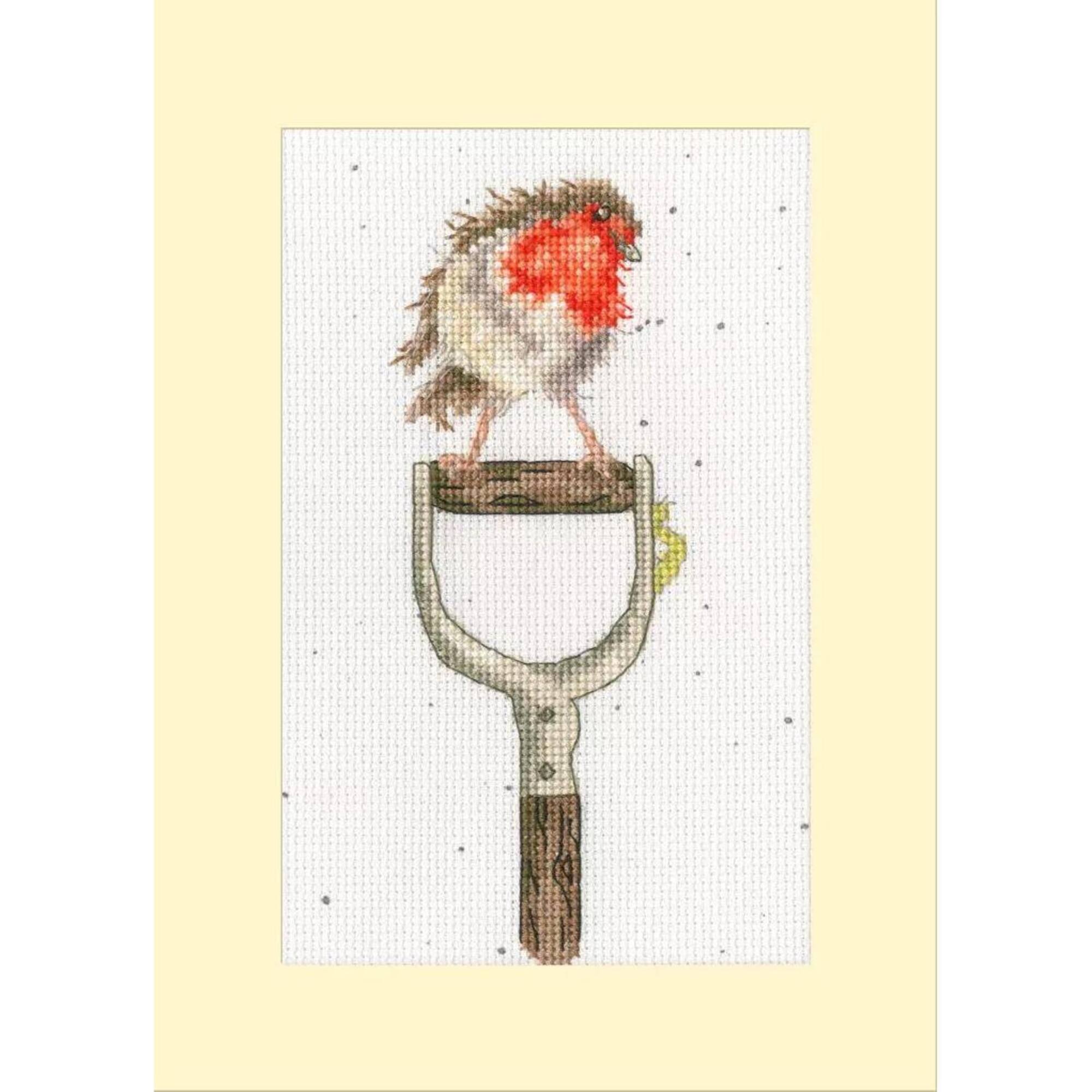 Bothy Threads The Gardener's Friend Counted Cross Stitch Card Kit